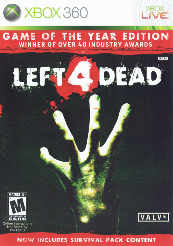 Front Cover for Left 4 Dead: Game of the Year Edition (Xbox 360)
