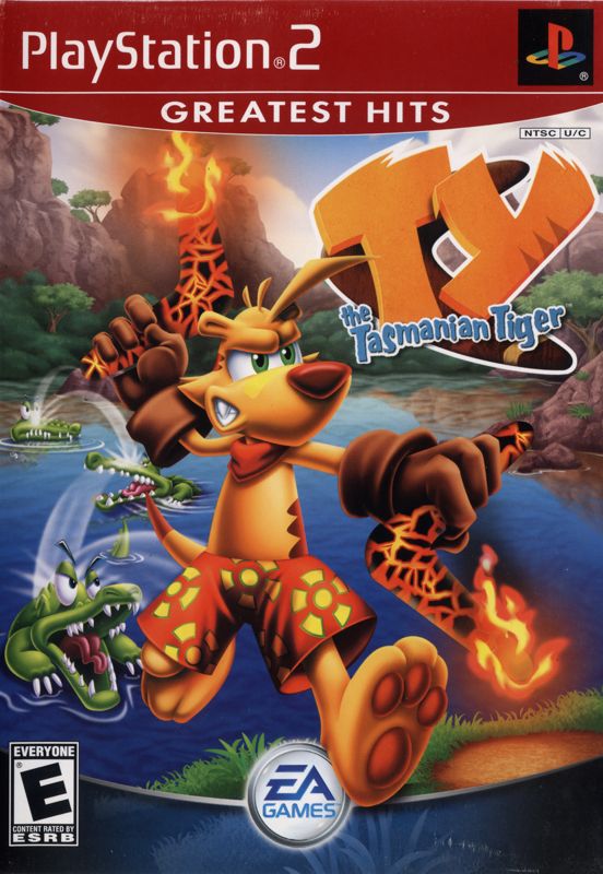 Front Cover for Ty the Tasmanian Tiger (PlayStation 2) (Greatest Hits release)