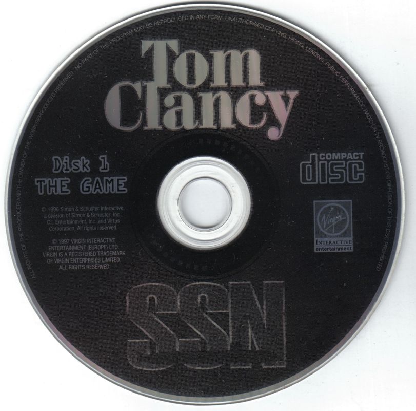 Media for Tom Clancy's SSN (Windows): Disc 1 - Game Disc