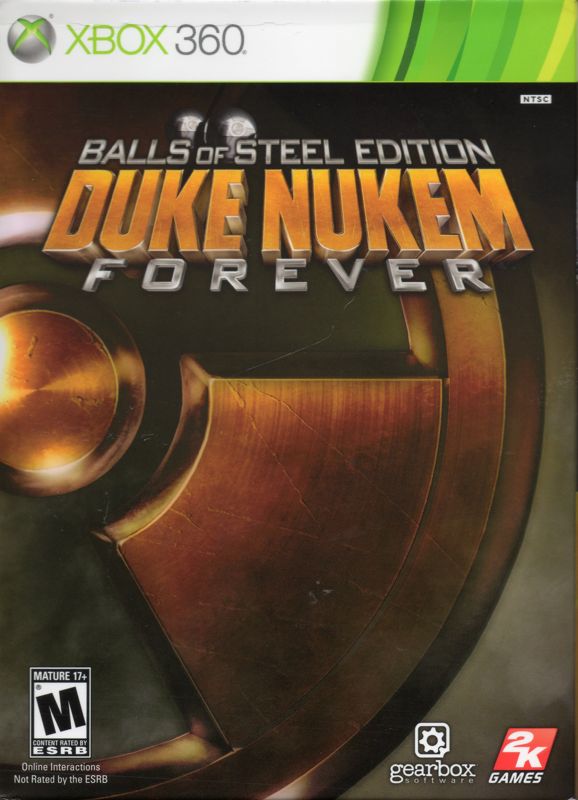 Back Cover for Duke Nukem Forever (Balls of Steel Edition) (Xbox 360)