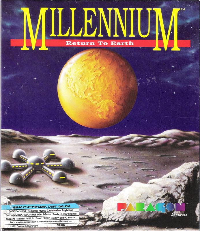 Front Cover for Millennium: Return to Earth (DOS) (5.25" disk release)