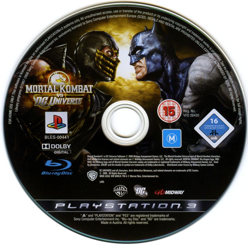 Mortal Kombat vs. DC Universe Xbox 360 Box Art Cover by Alpha C.