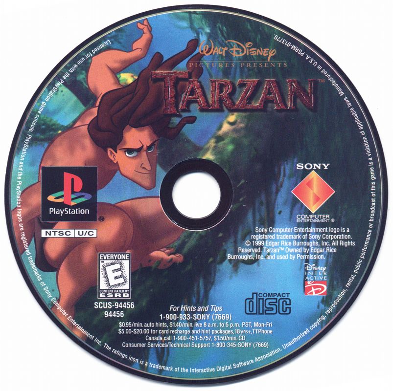 Media for Disney's Tarzan (PlayStation)