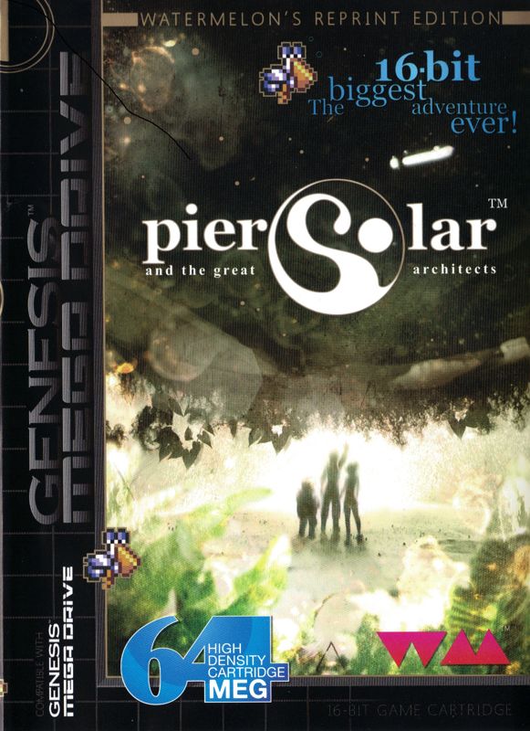 Front Cover for Pier Solar and the Great Architects (Genesis) (Watermelon's Reprint Edition)