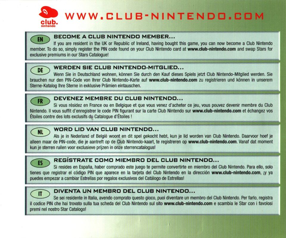 Inside Cover for Etrian Odyssey (Nintendo DS): Right