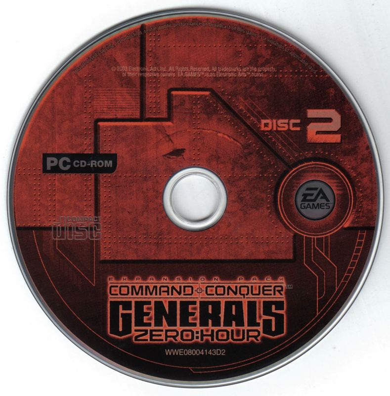 Media for Command & Conquer: Generals - Zero:Hour (Windows): Disc 2