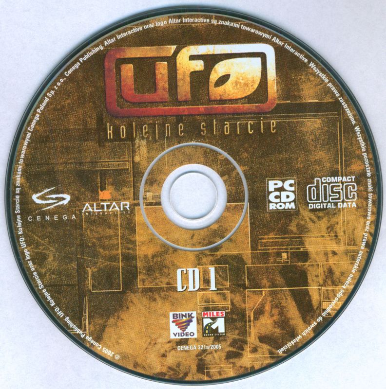 Media for UFO: Aftermath (Windows): Disc 1/2