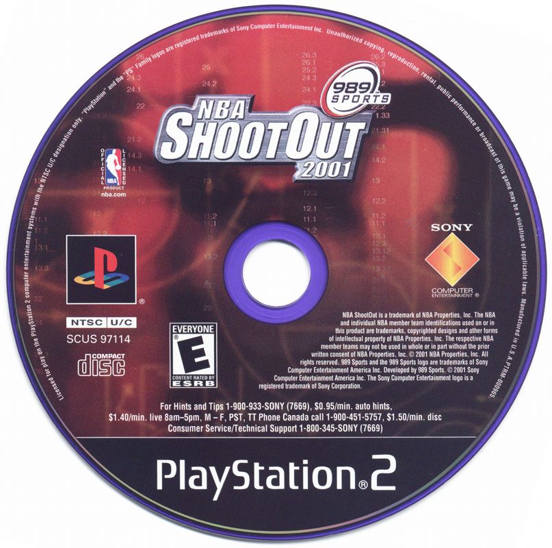 Media for NBA ShootOut 2001 (PlayStation 2)