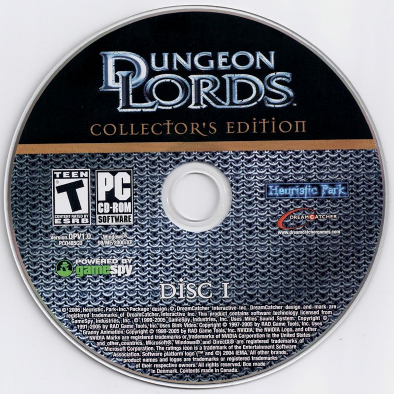 Media for Dungeon Lords: Collector's Edition (Windows) (Alternate discs): Disc 1/3