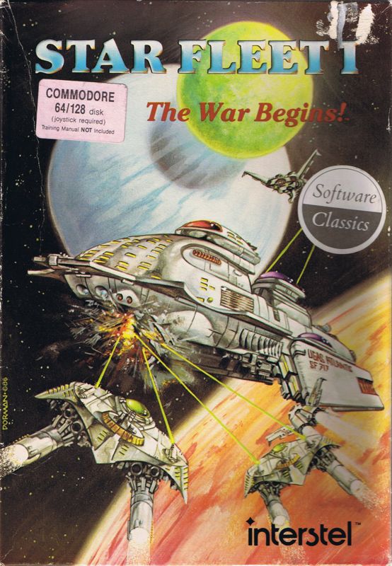 Front Cover for Star Fleet I: The War Begins! (Commodore 64)