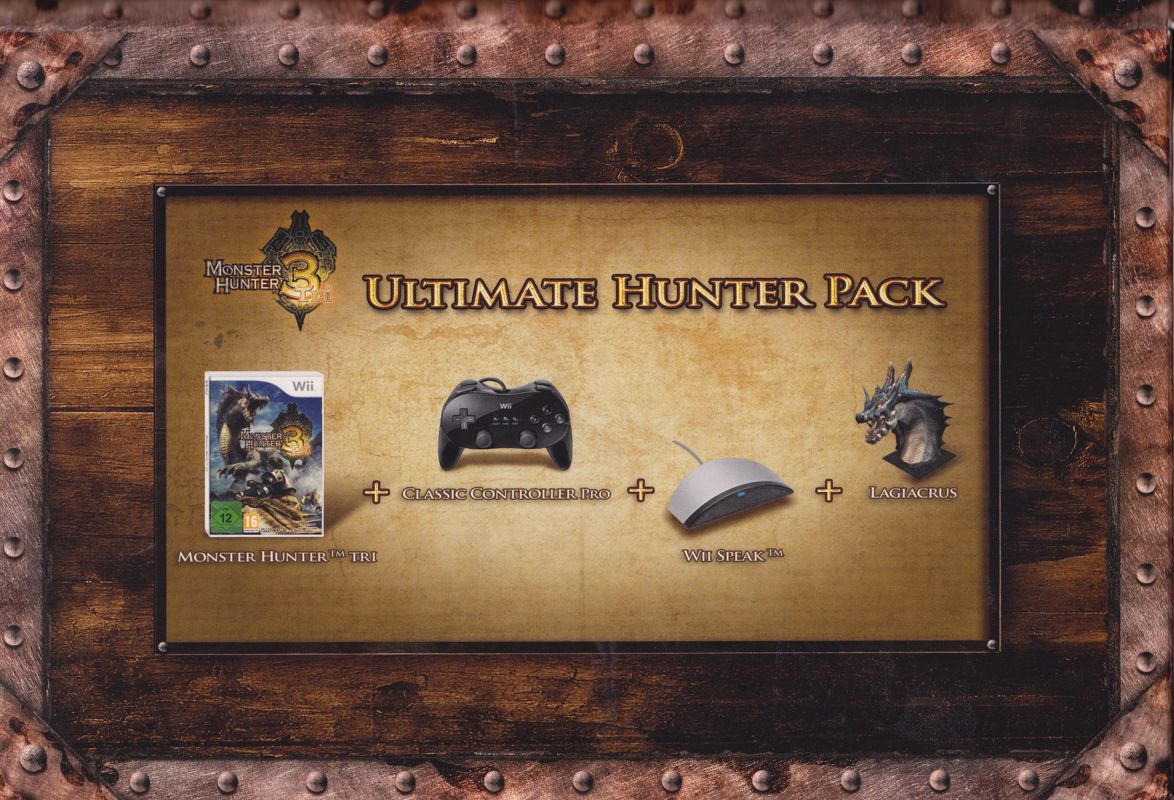 Back Cover for Monster Hunter Tri - Limited Edition: Ultimate Hunter Pack (Wii)