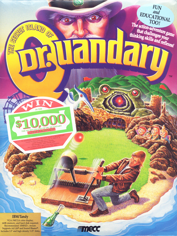 The Secret Island of Dr. Quandary cover or packaging material MobyGames