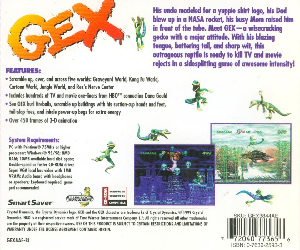 Back Cover for Gex (Windows) (Smart Saver release)