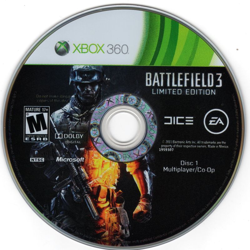 Media for Battlefield 3: Limited Edition (Xbox 360): Disc 1