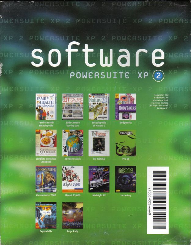 Back Cover for Software: Powersuite XP 2 (Windows)