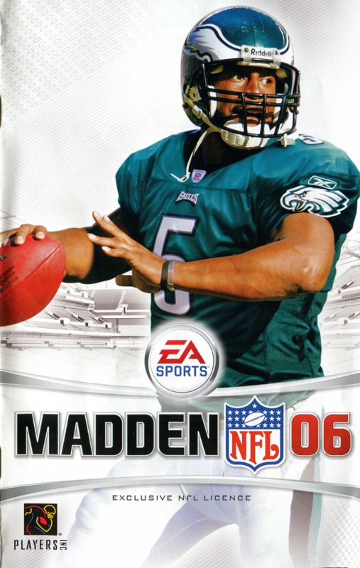 Manual for Madden NFL 06 (PlayStation 2): Front