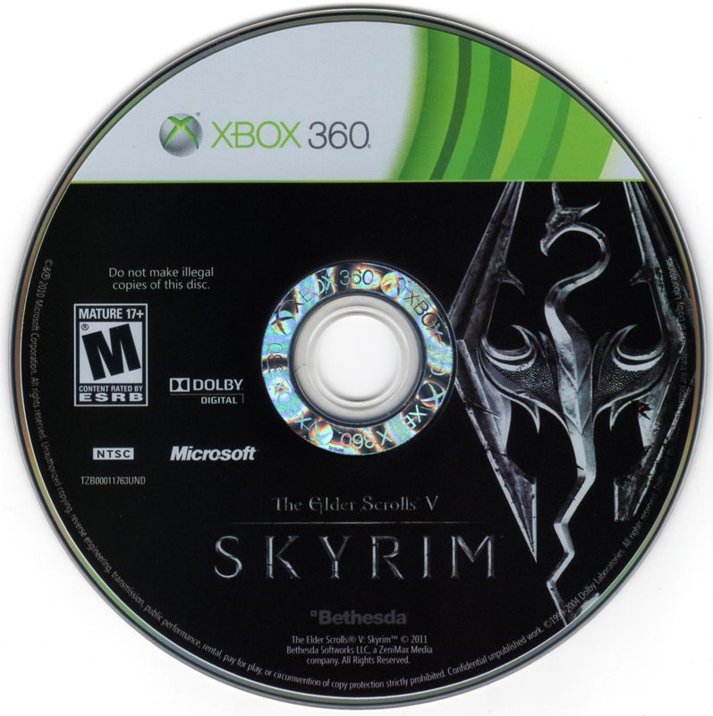 Media for The Elder Scrolls V: Skyrim (Xbox 360) (Preorder edition with bonus physical map)