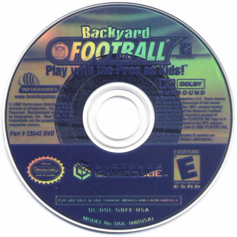 Media for Backyard Football (GameCube)
