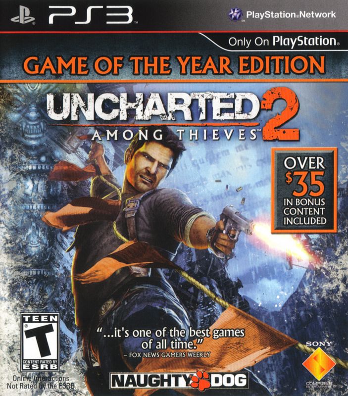 Front Cover for Uncharted 2: Among Thieves - Game of the Year Edition (PlayStation 3)