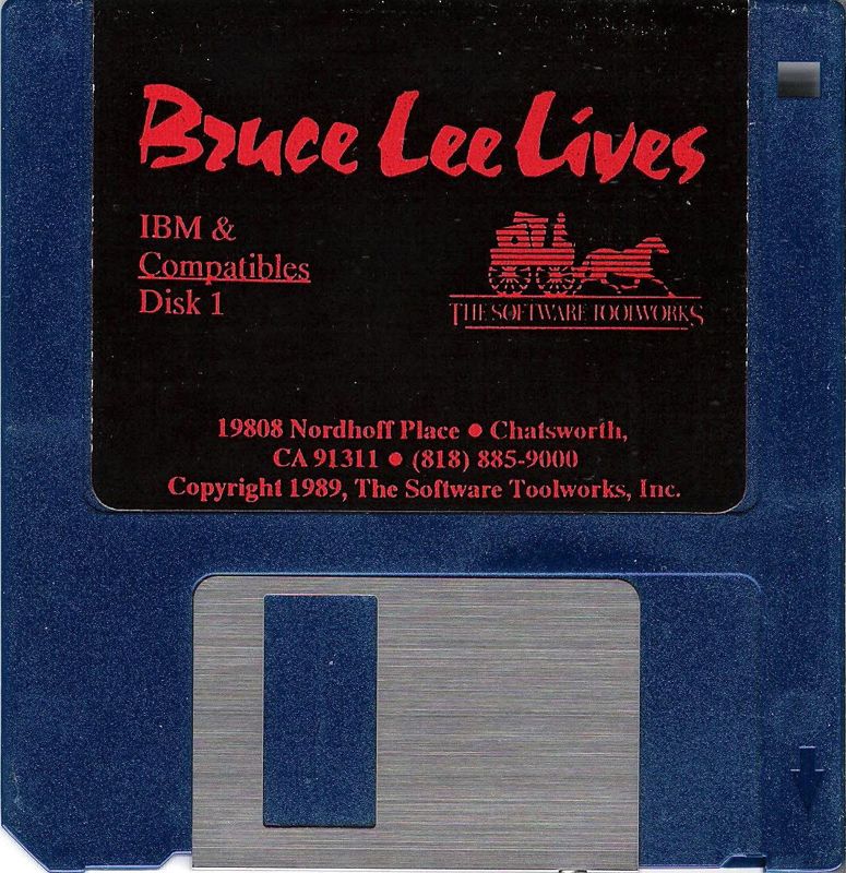 Media for Bruce Lee Lives (DOS) (Dual Media release): 3.5" Disk 1/2