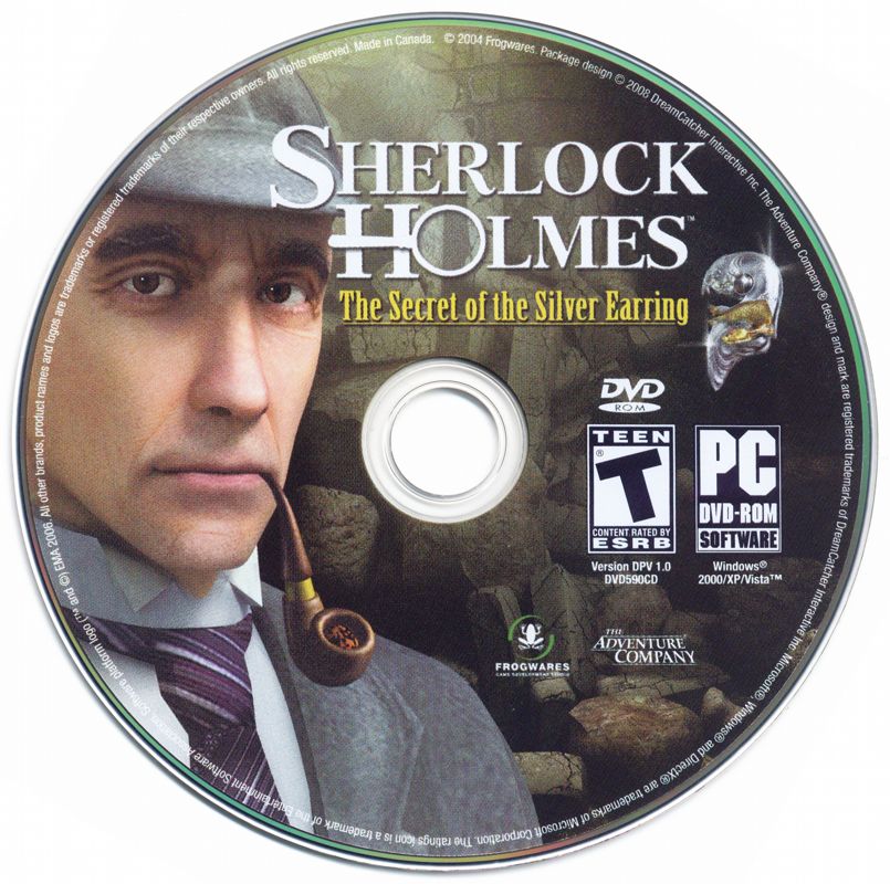 Media for Sherlock Holmes: Secret of the Silver Earring (Windows) (Budget release)