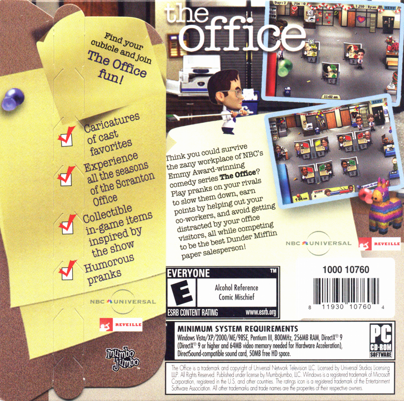 Back Cover for The Office (Windows)