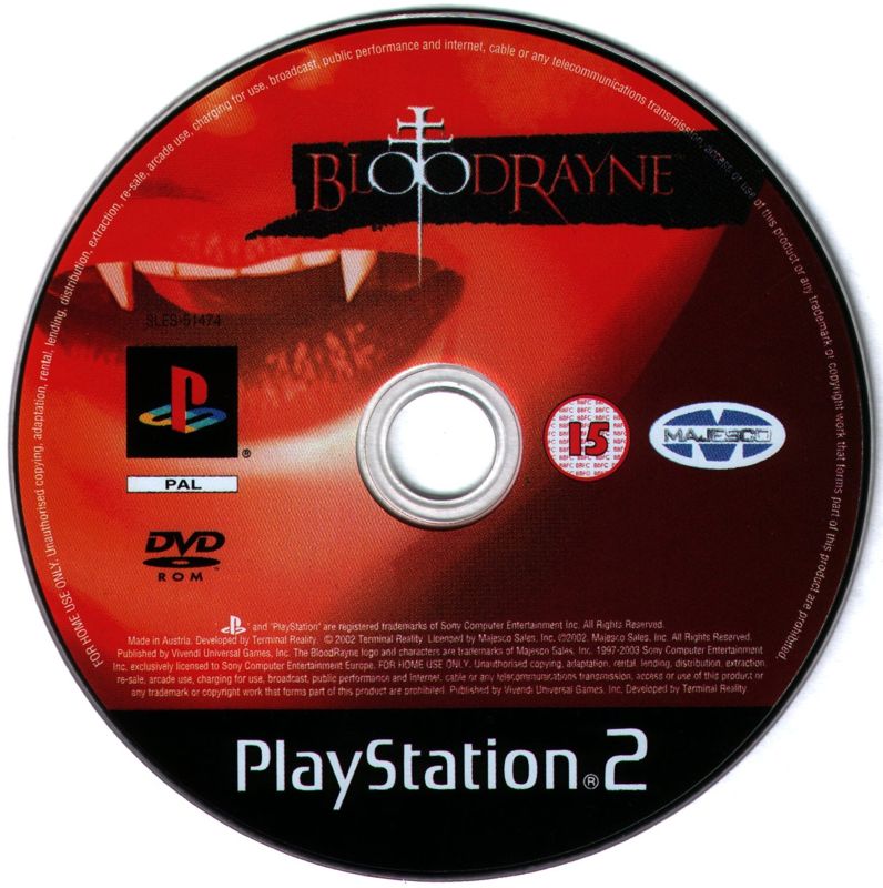 Media for BloodRayne (PlayStation 2)