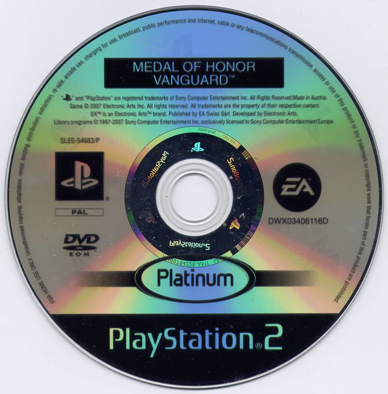 Media for Medal of Honor: Vanguard (PlayStation 2) (Platinum release)
