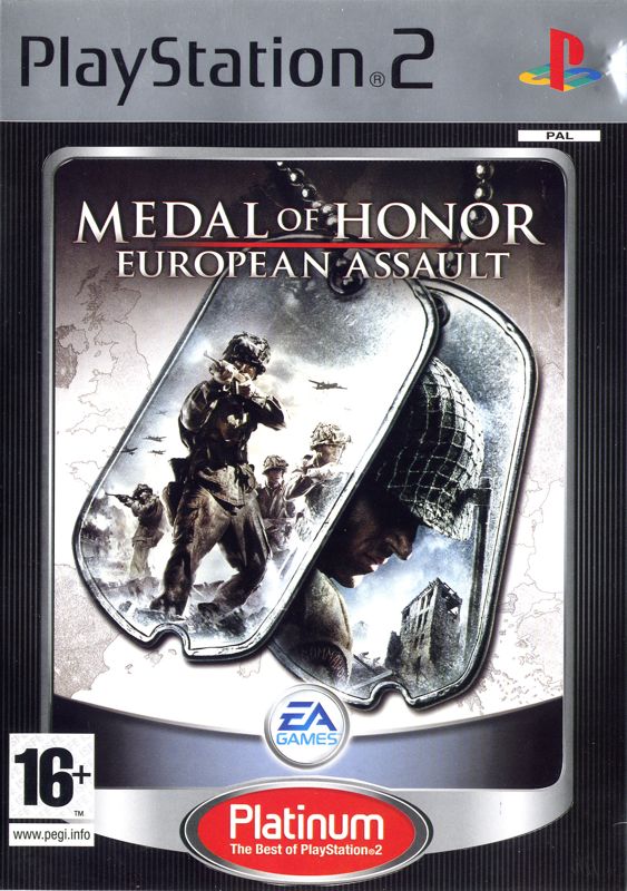 Front Cover for Medal of Honor: European Assault (PlayStation 2) (Platinum release)