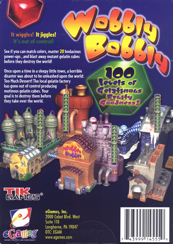 Back Cover for Wobbly Bobbly (Windows)