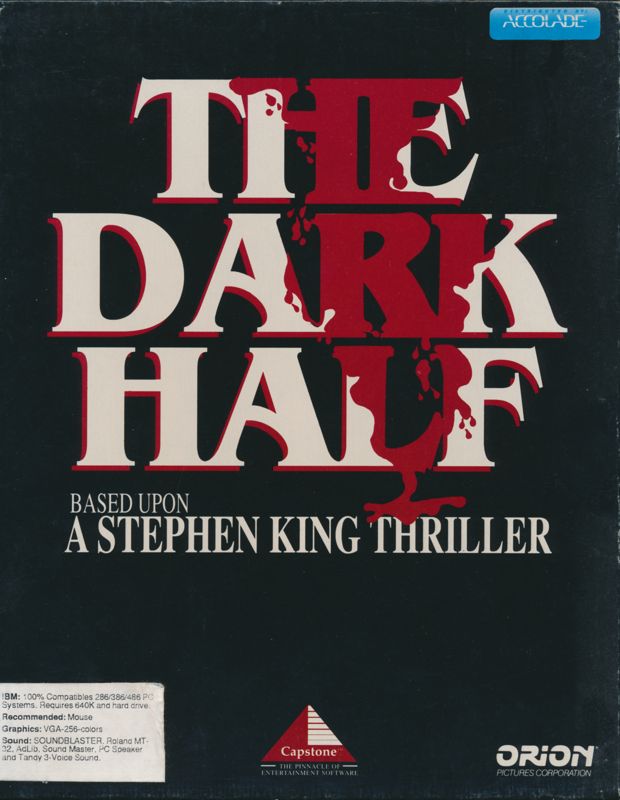 Front Cover for The Dark Half (DOS)