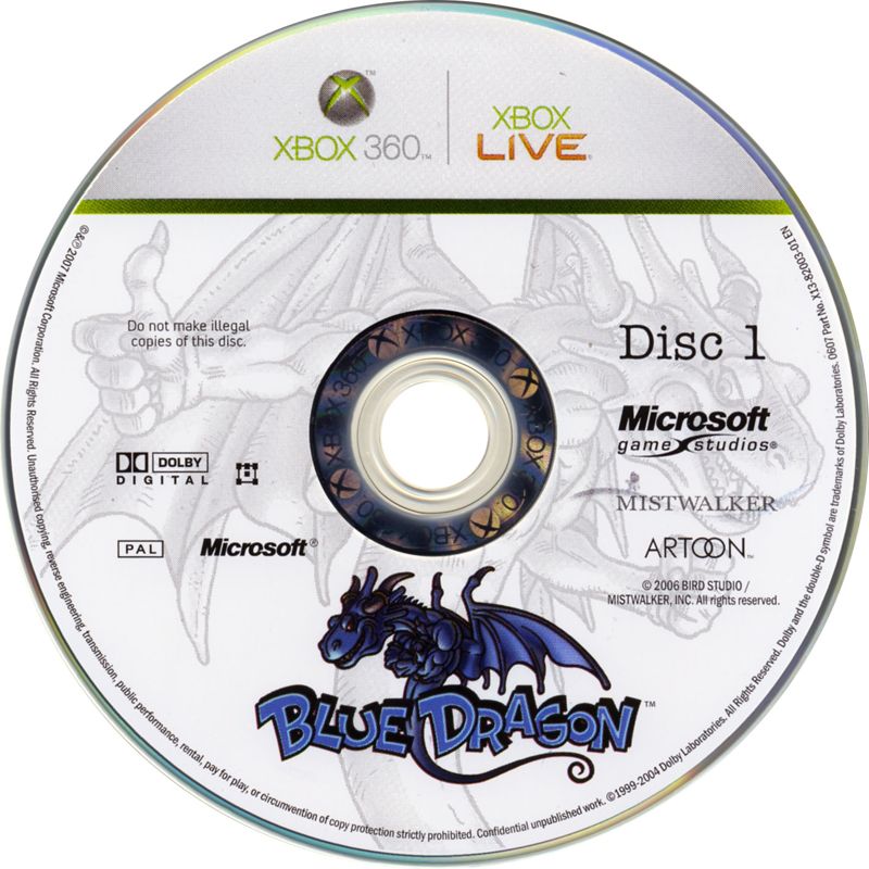 Media for Blue Dragon (Xbox 360): disc 1