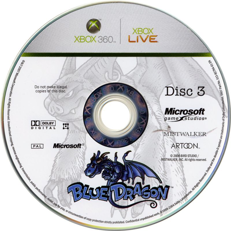 Media for Blue Dragon (Xbox 360): disc 3