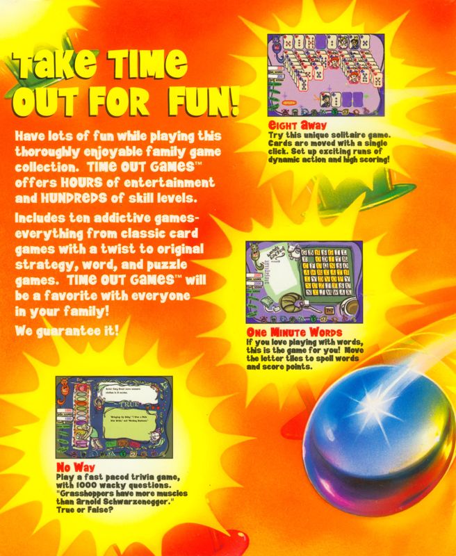 Inside Cover for Time Out Games (Windows): Inside cover - left