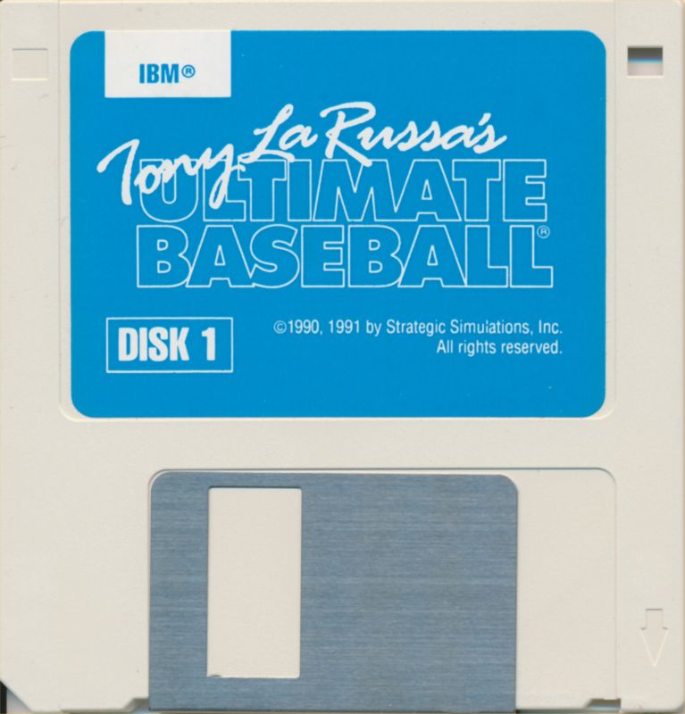 Media for Tony La Russa's Ultimate Baseball (DOS): Disk 1