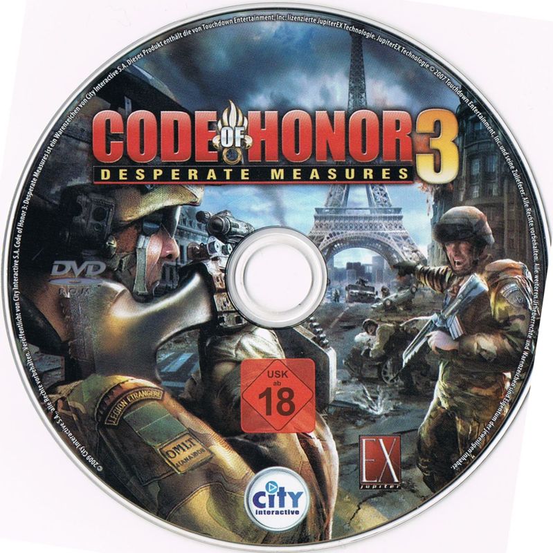 Media for Code of Honor 3: Desperate Measures (Windows)