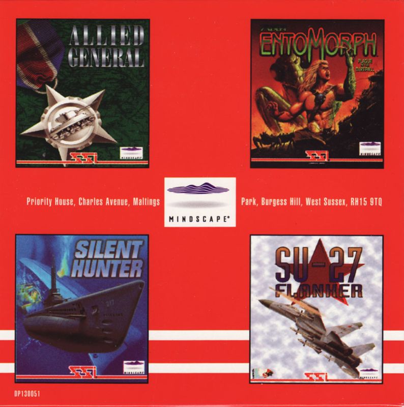 Other for Steel Panthers II: Modern Battles (DOS) (1st French Release : Manual in French, game in English): CD Sleeve - Back