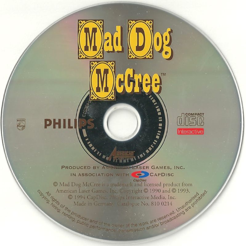 Media for Mad Dog McCree (CD-i)