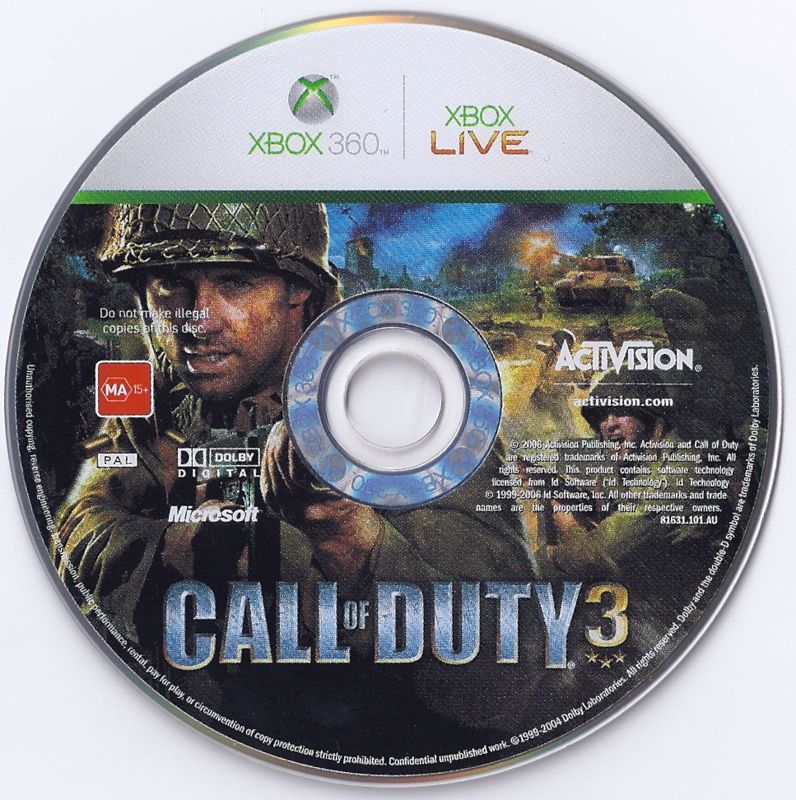 Media for Call of Duty 3 (Xbox 360)