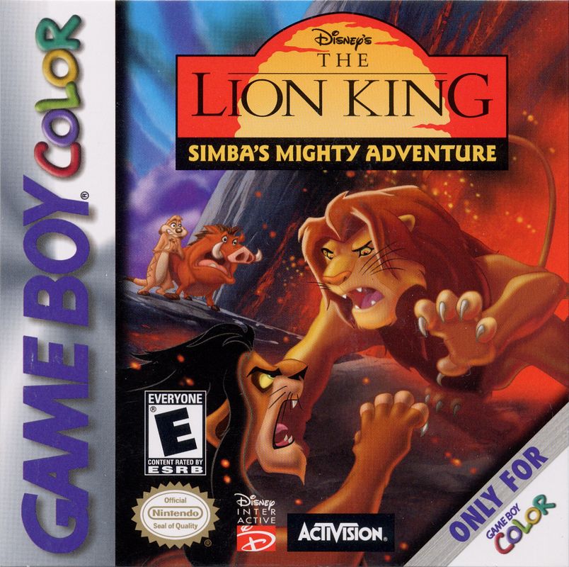 Disney's The Lion King: Simba's Mighty Adventure cover or packaging ...