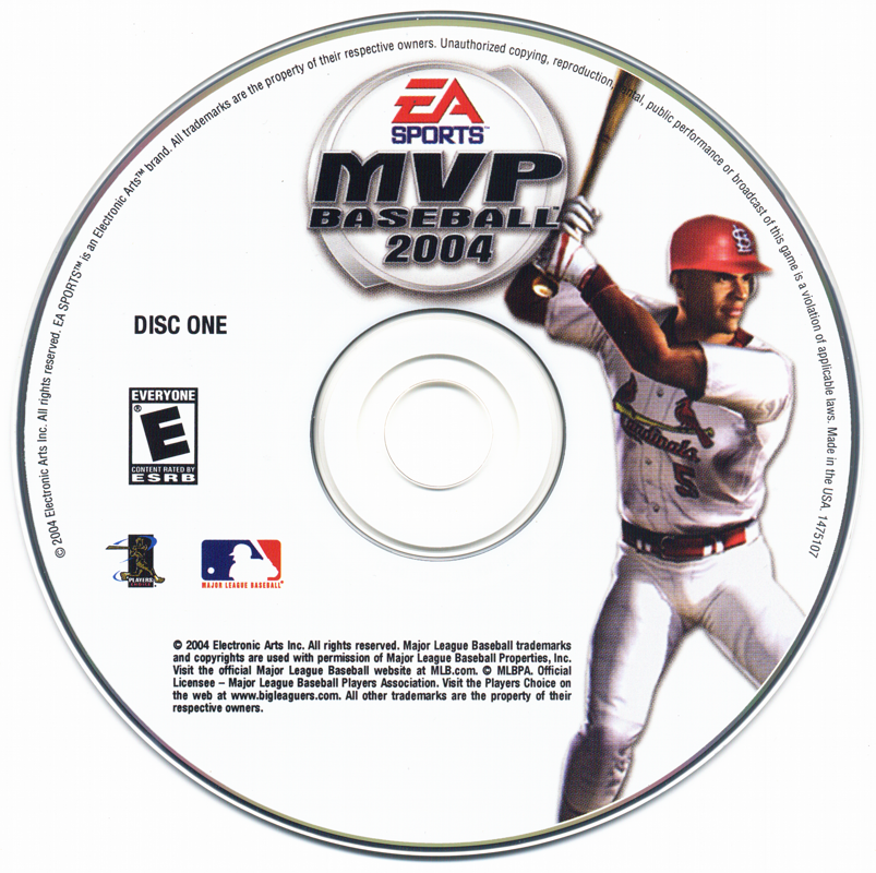 Media for MVP Baseball 2004 (Windows): Disc 1/2