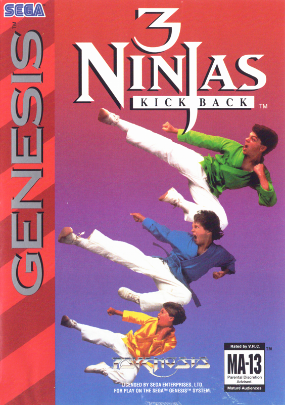 Front Cover for 3 Ninjas Kick Back (Genesis)