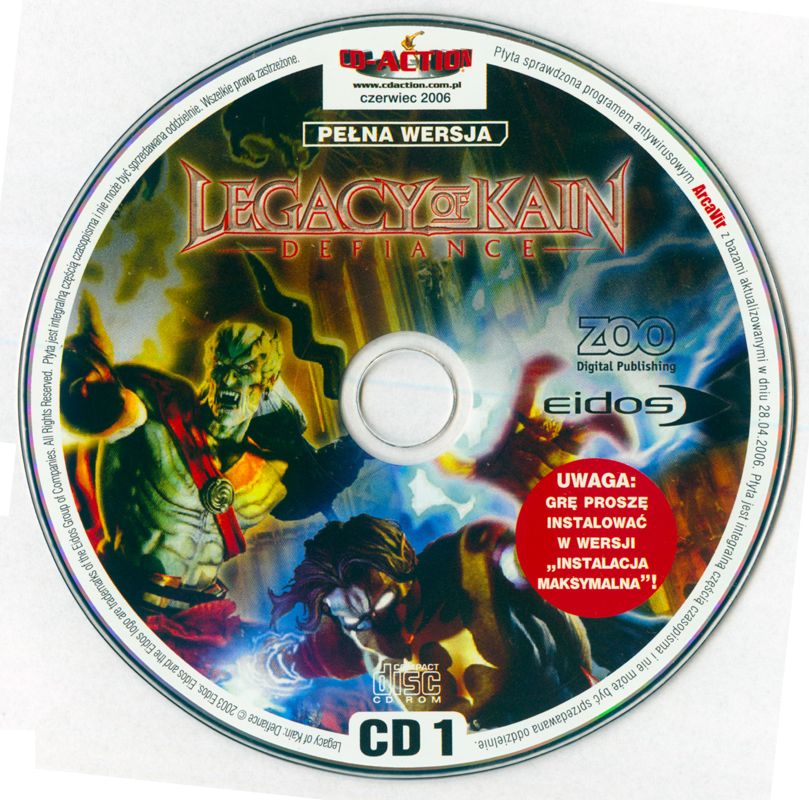 Media for Legacy of Kain: Defiance (Windows) (CD-Action magazine #126 (6/2006) covermount - CD version)