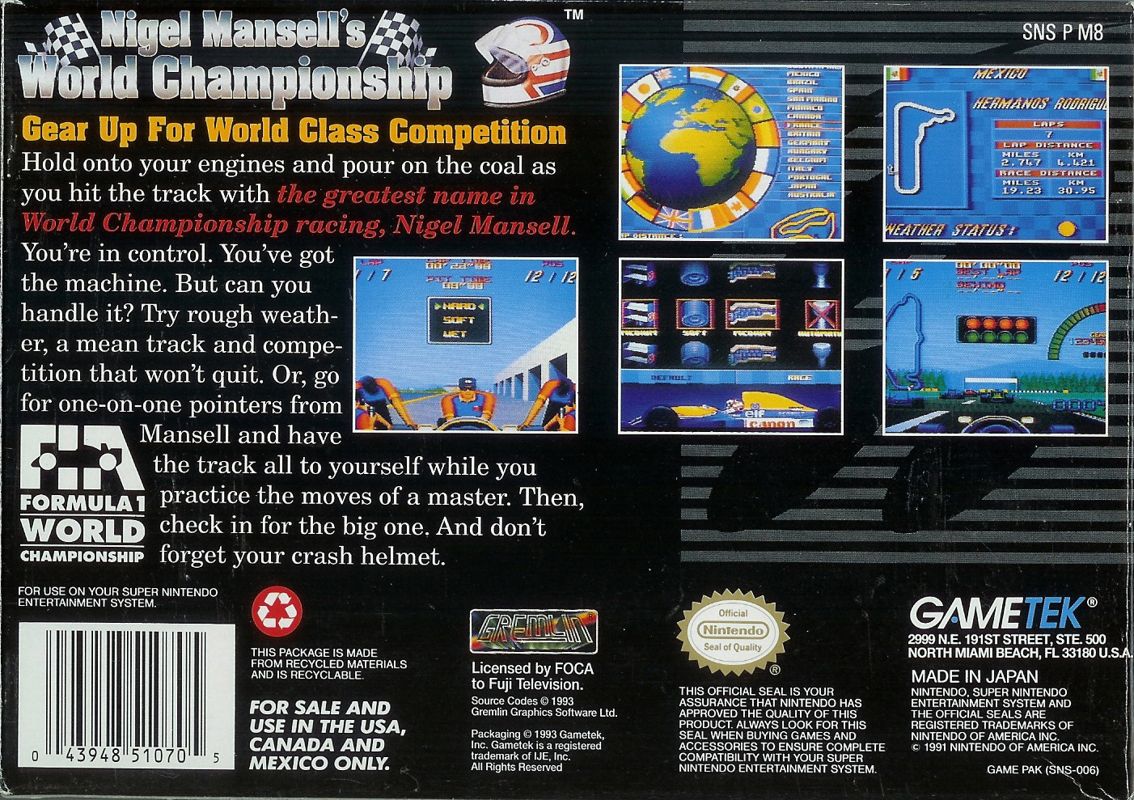 nigel mansell's world championship racing snes