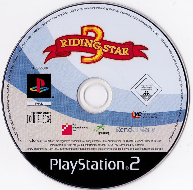 Media for Riding Star (PlayStation 2)