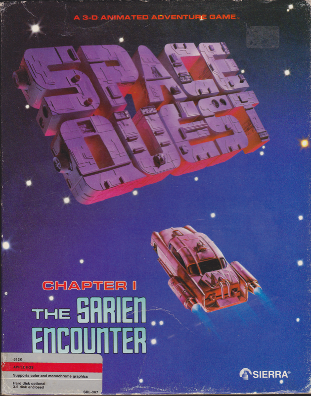 Front Cover for Space Quest: Chapter I - The Sarien Encounter (Apple IIgs) (Alternate cover art)