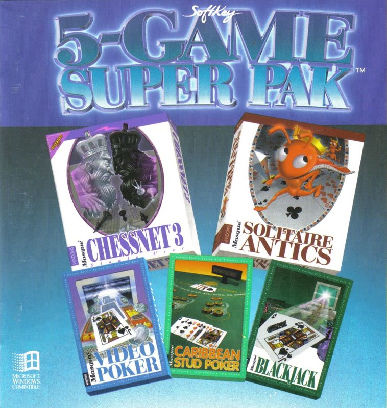 Front Cover for 5-Game Super Pak (Windows 3.x)