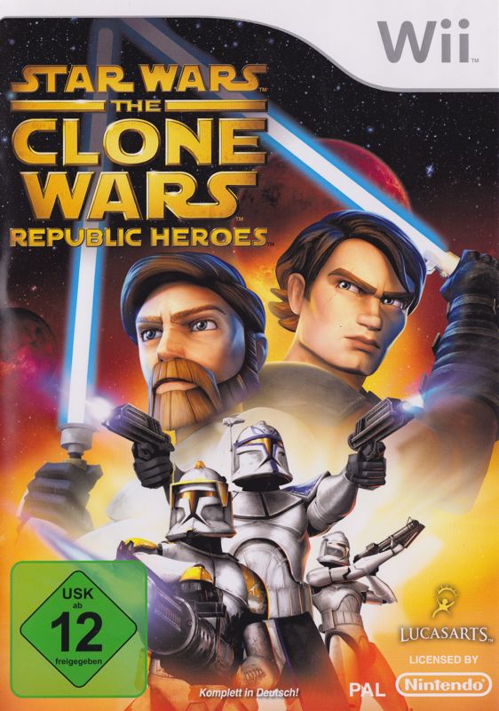 Front Cover for Star Wars: The Clone Wars - Republic Heroes (Wii)