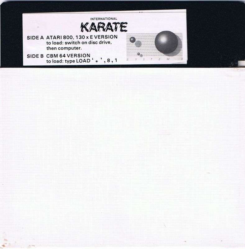 Media for World Karate Championship (Atari 8-bit and Commodore 64)