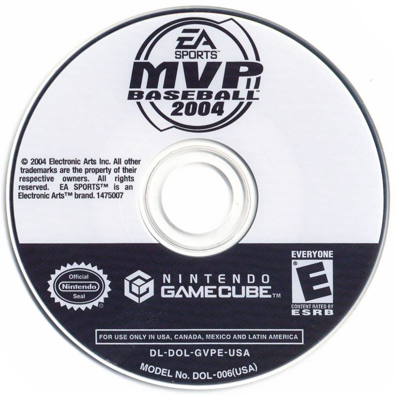 Media for MVP Baseball 2004 (GameCube)
